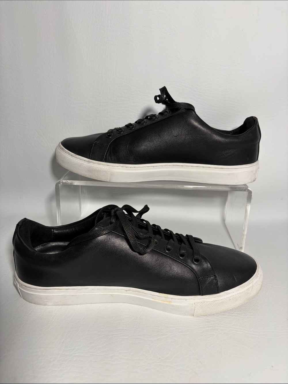 Thursday Boots Brand Premier Low Top Black Leather Sneakers Tennis Shoes 8.5